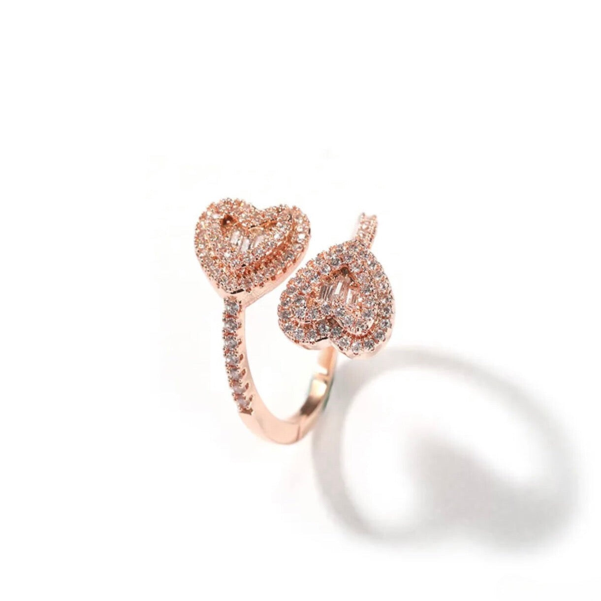 HEART BAGUETTE RING
