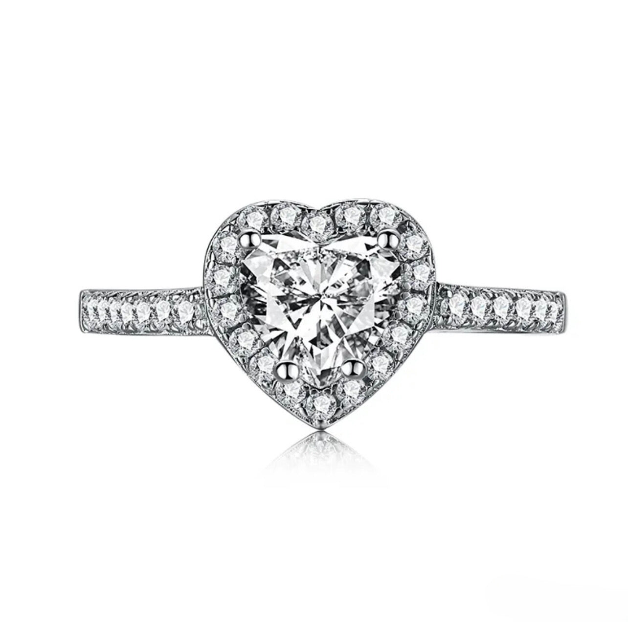 HEART STERLING SILVER RING