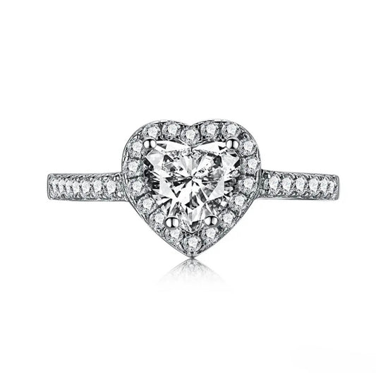 HEART STERLING SILVER RING