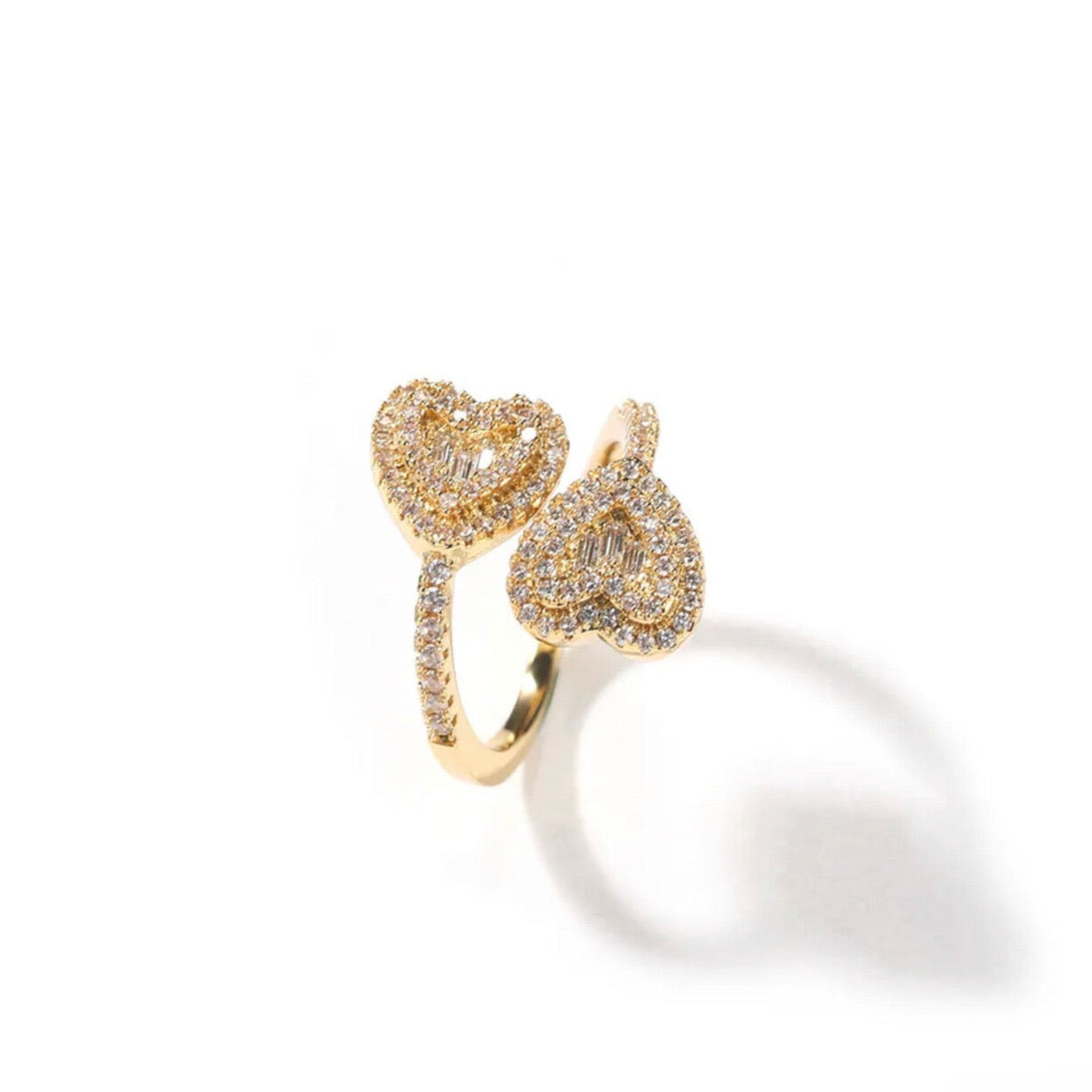 HEART BAGUETTE RING