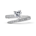 'LYSTRA' STERLING SILVER HEART RING