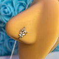 DOUBLE BUTTERFLY FAKE NOSE RING