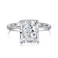 4.0CT STERLING SILVER RADIANT CUT 'KYLIN' RING