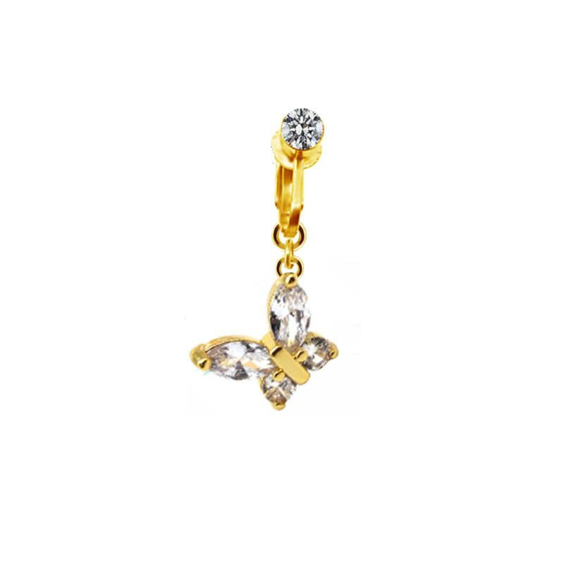 SIMPLICITY BUTTERFLY FAKE BELLY RING