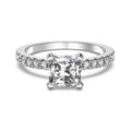 1.5CT STERLING SILVER CUSHION CUT 'ISABELLA' RING