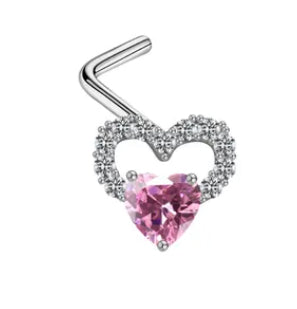 STELLA HEART L BEND NOSE RING