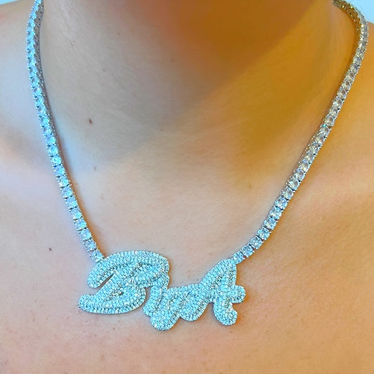 DELUXE ICY NAME NECKLACE