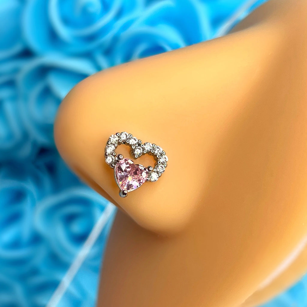 STELLA HEART L BEND NOSE RING
