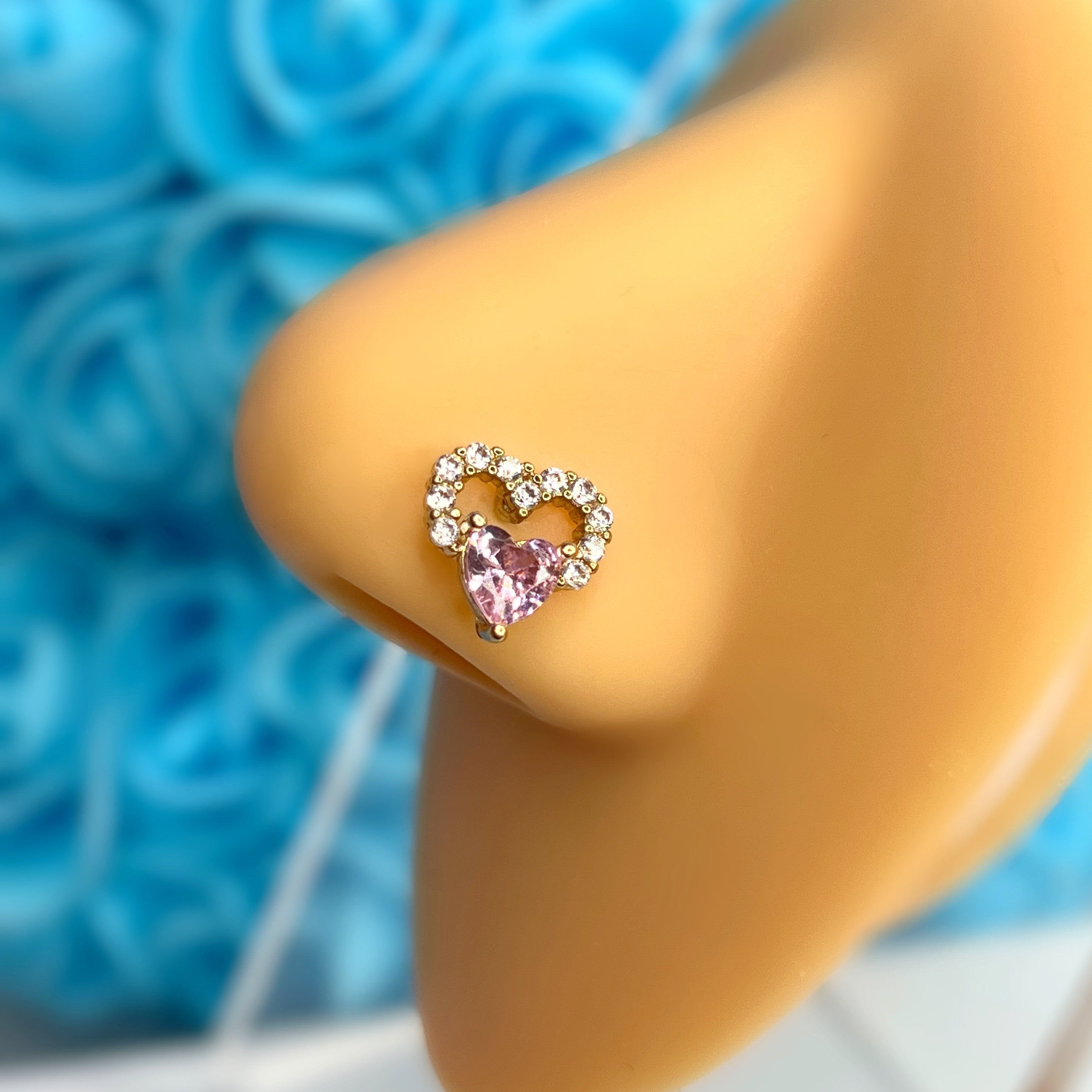 STELLA HEART L BEND NOSE RING