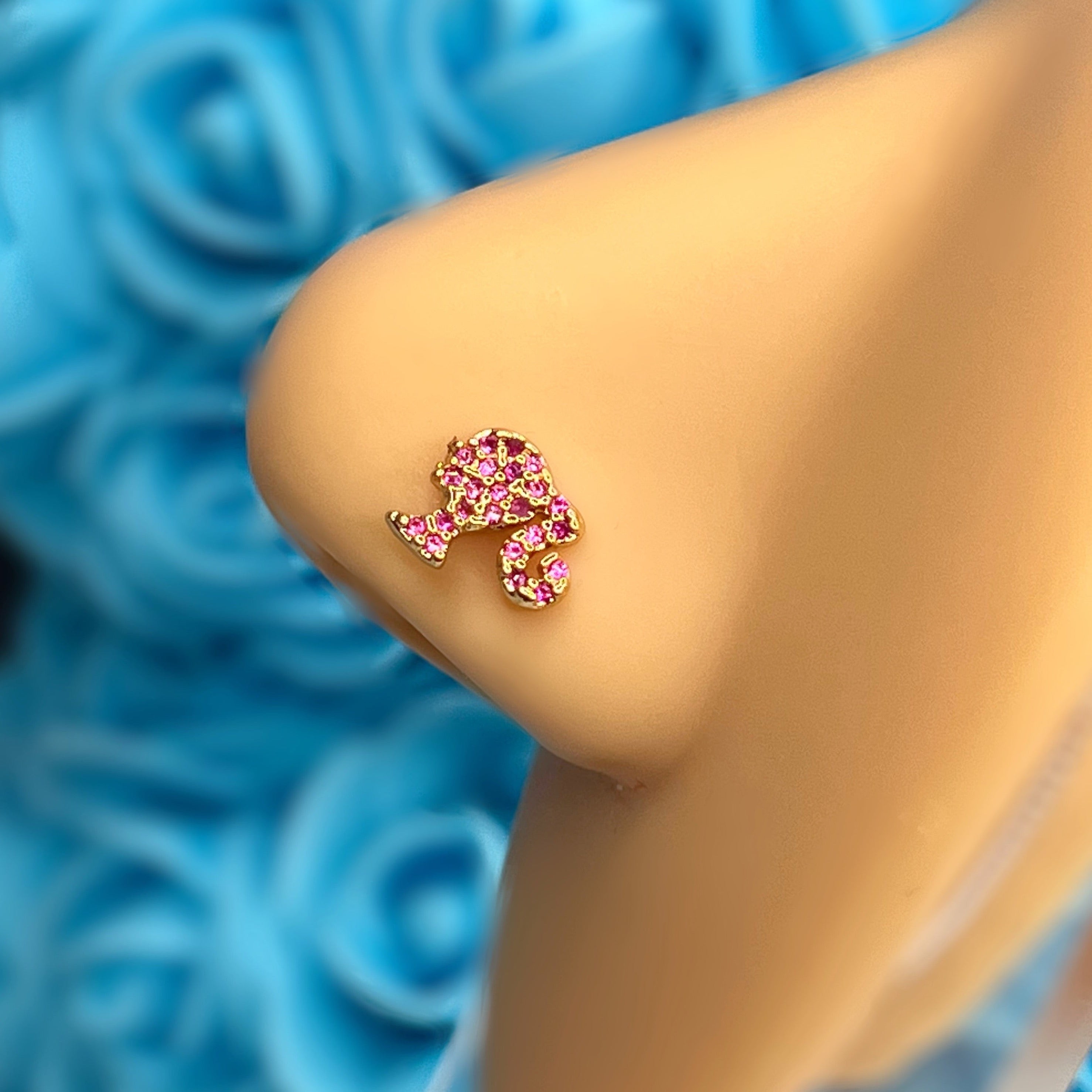 BARB L BEND NOSE RING