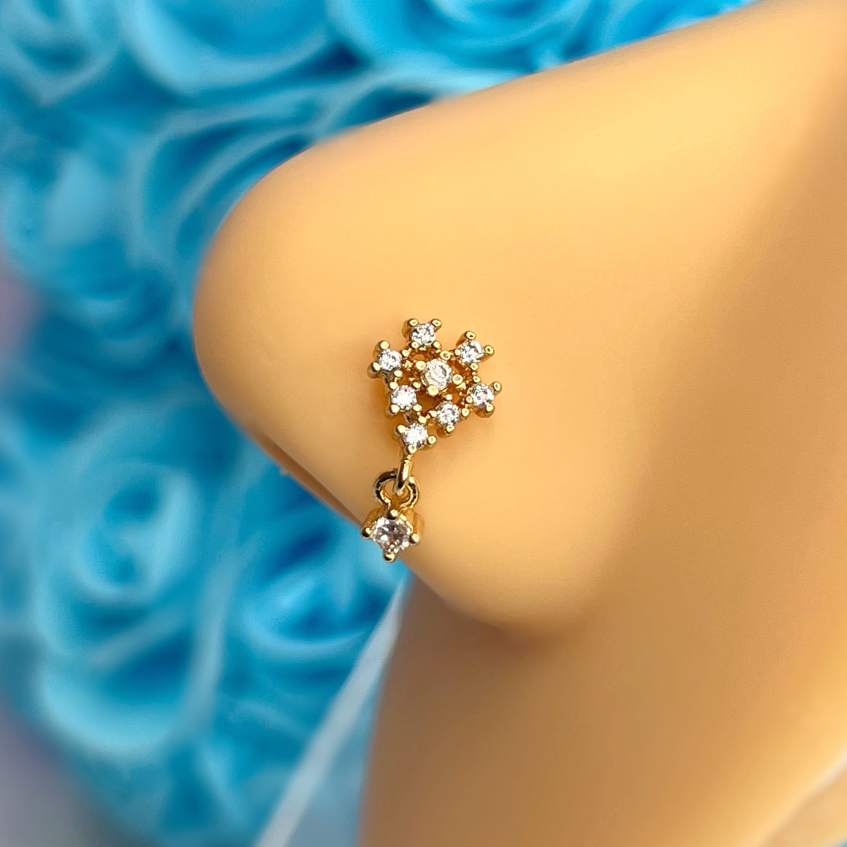 NYLA HEART L BEND NOSE RING