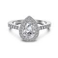 1.0CT PEAR CUT 'AMARA' RING