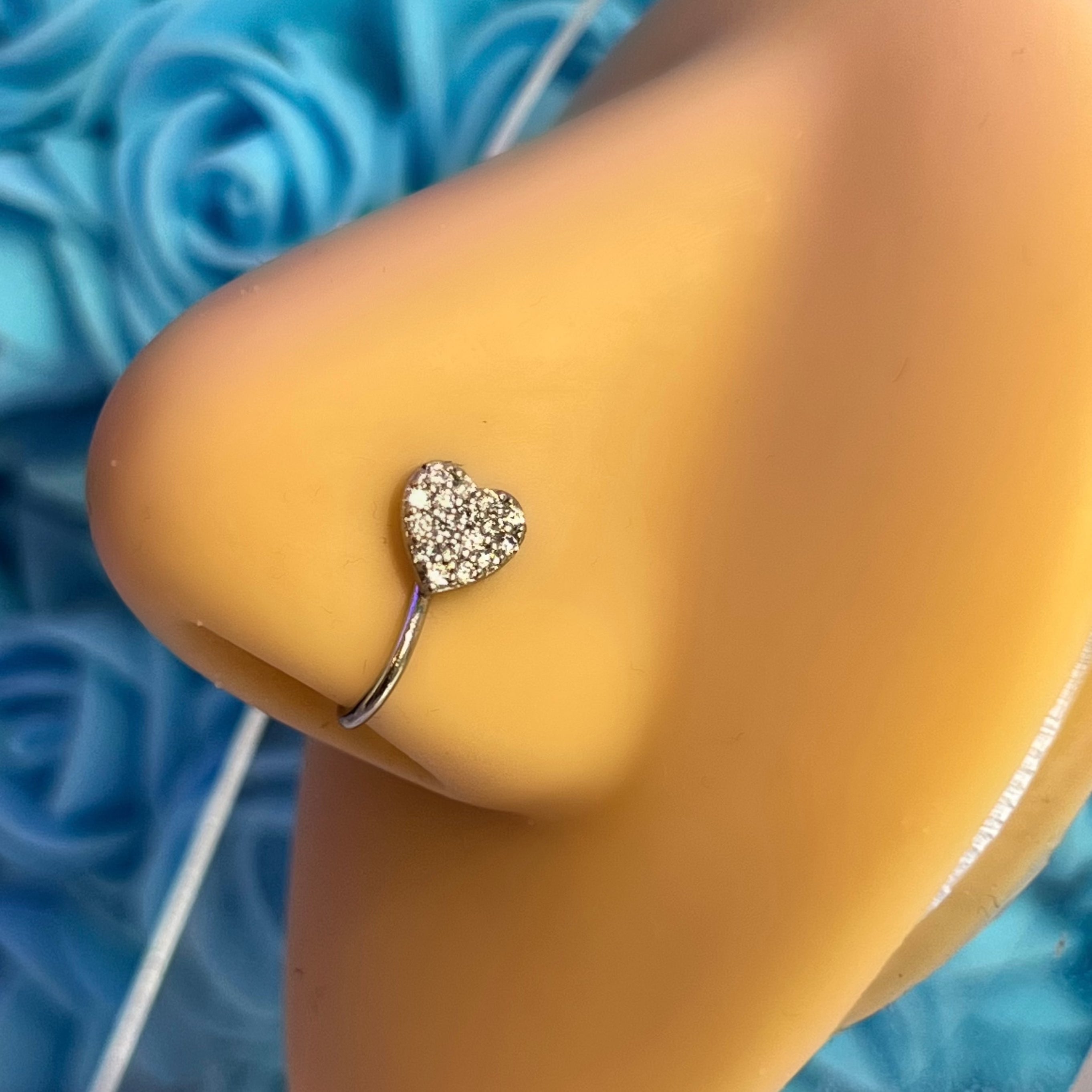 HEART FAKE NOSE RING