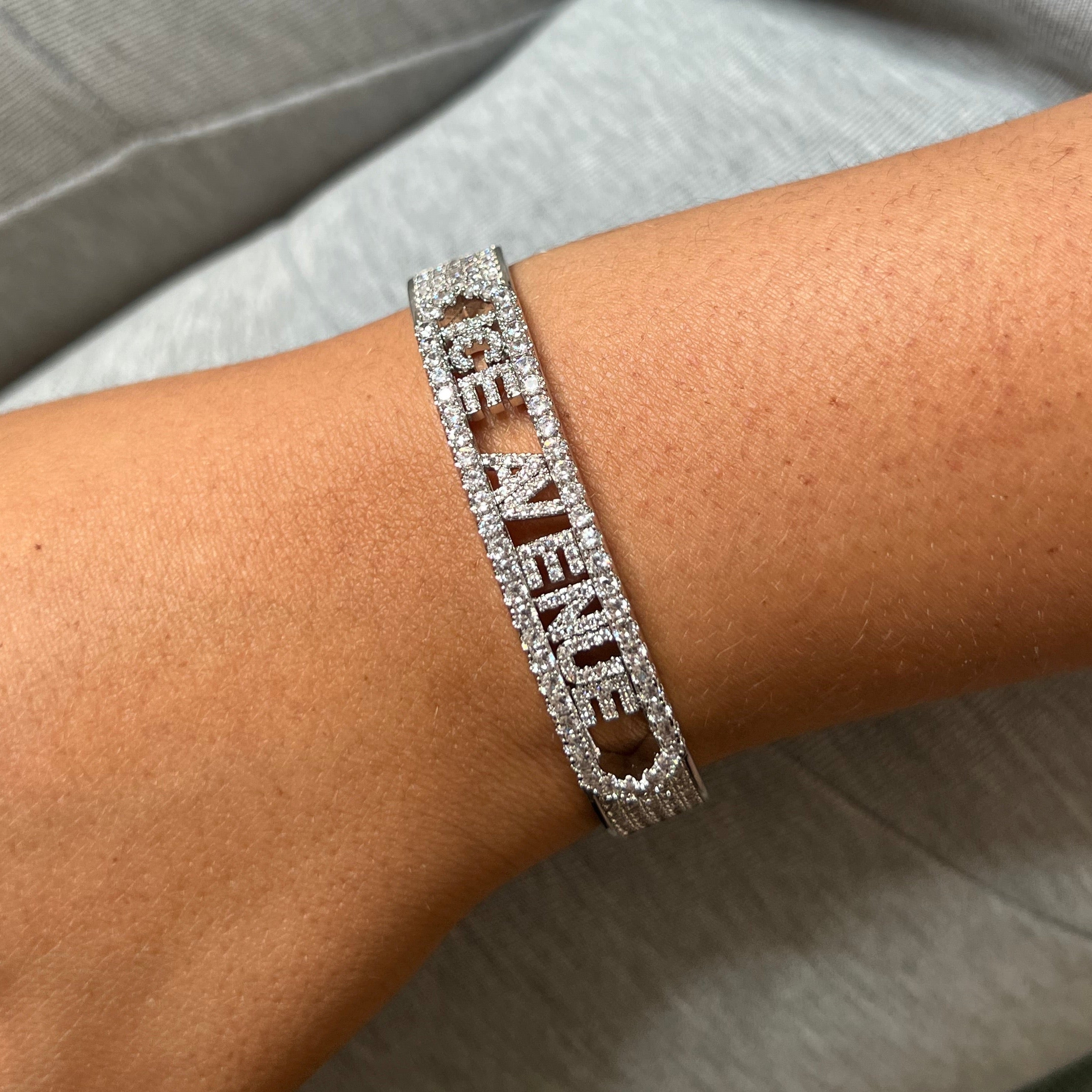 Custom Iced out Bangle