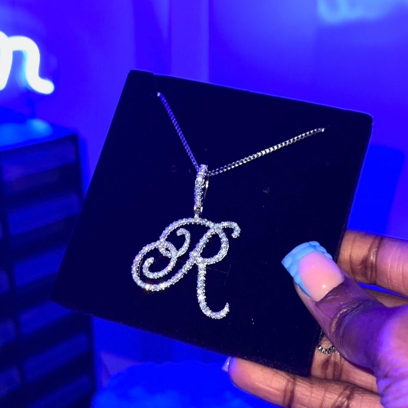 STERLING SILVER INITIAL NECKLACE