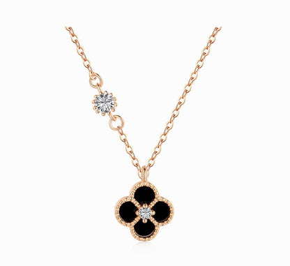 STERLING SILVER KIA CLOVER NECKLACE