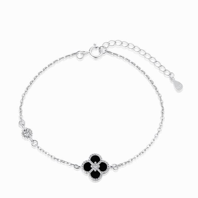 STERLING SILVER KIA CLOVER BRACELET