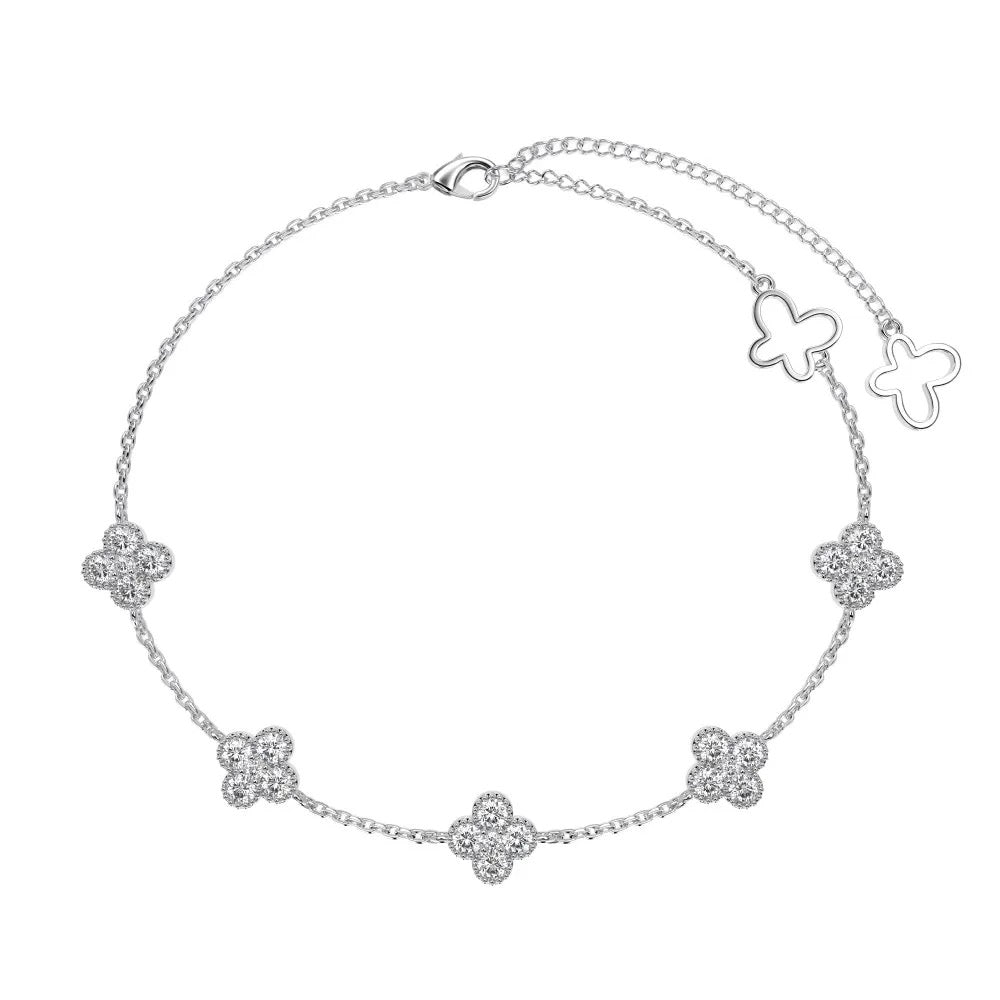 STERLING SILVER AYLA CLOVER BRACELET