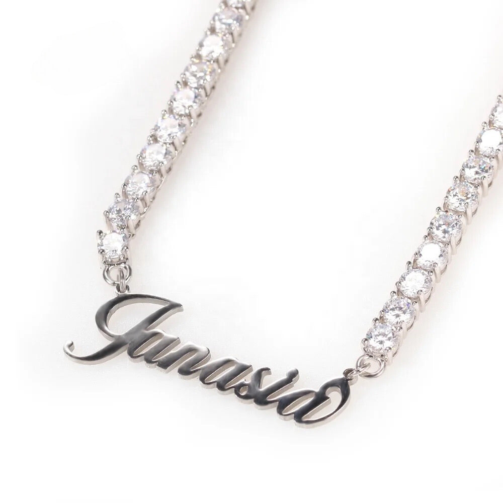 CUSTOM TENNIS NAME NECKLACE