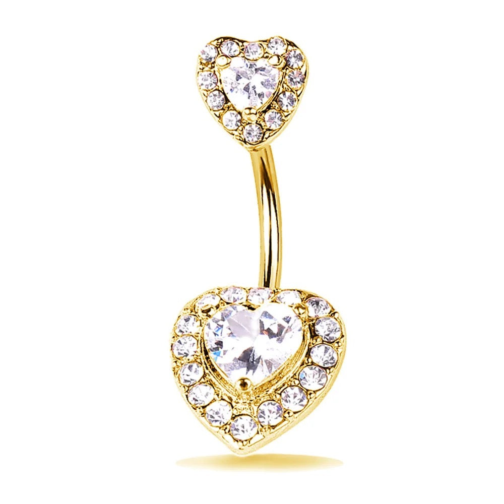 AMIRA HEART BELLY RING